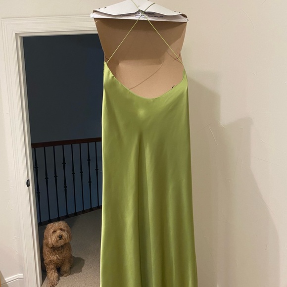 Zara SATIN DRESS WITH SPAGHETTI STRAPS - Picture 4 of 7
